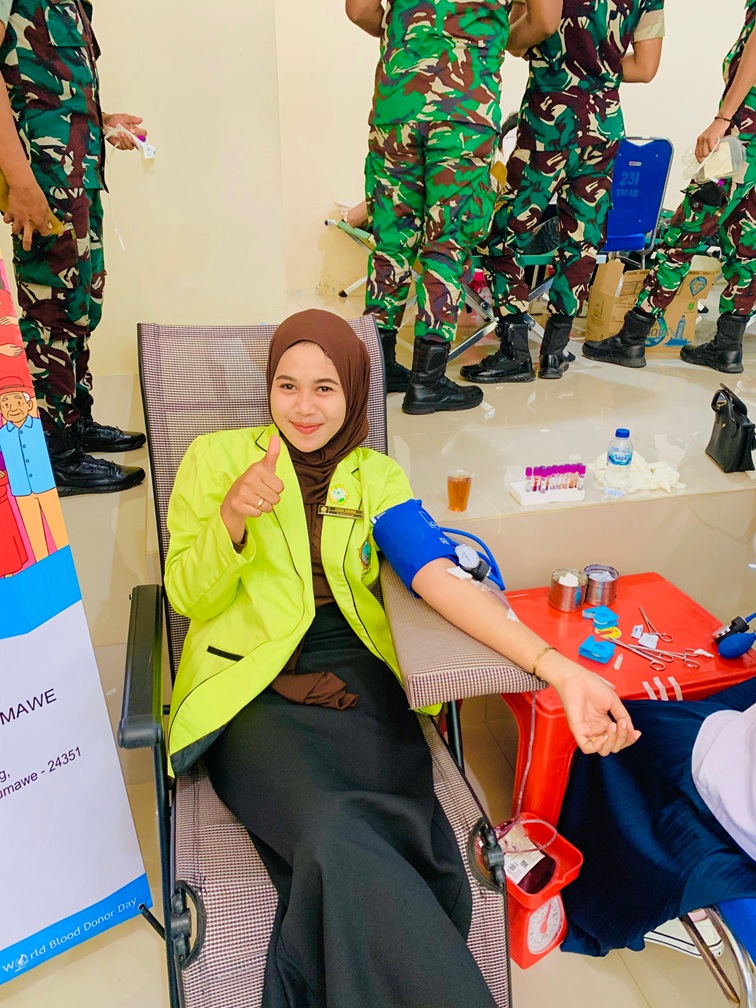 Peringati Hari Bakti TNI AU ke-78, Satuan Radar 231 dan Kipan B 469 Kopasgat Gelar Donor Darah Bersama