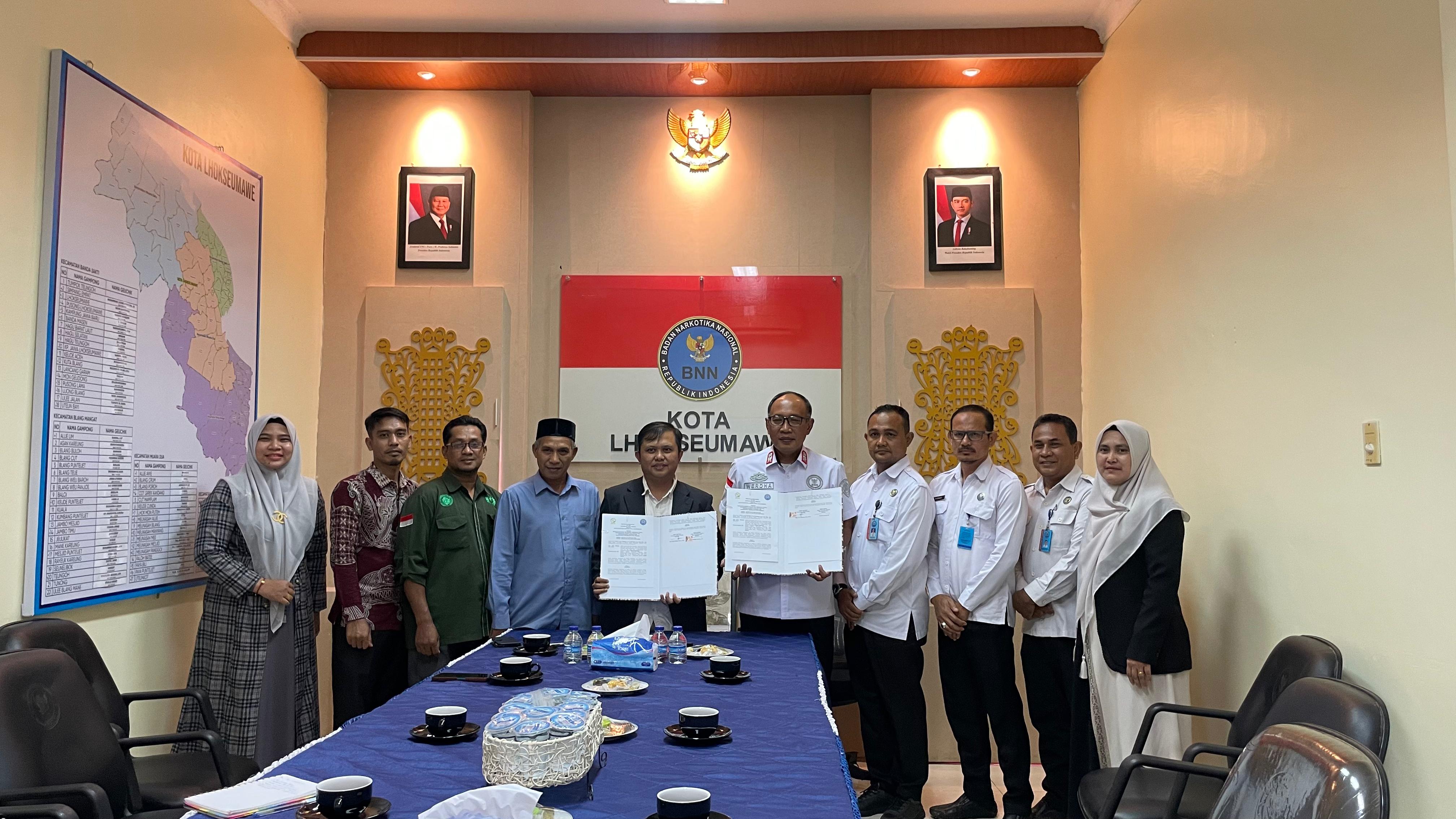 UNBP dan BNN Kota Lhokseumawe Sepakat Perkuat Sinergi dalam Pencegahan Narkoba